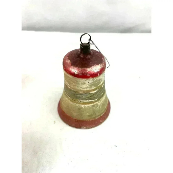 VTG Lot of 7 Ornament Bell Holiday Christmas Pink Mercury Glass - Picture 3 of 16